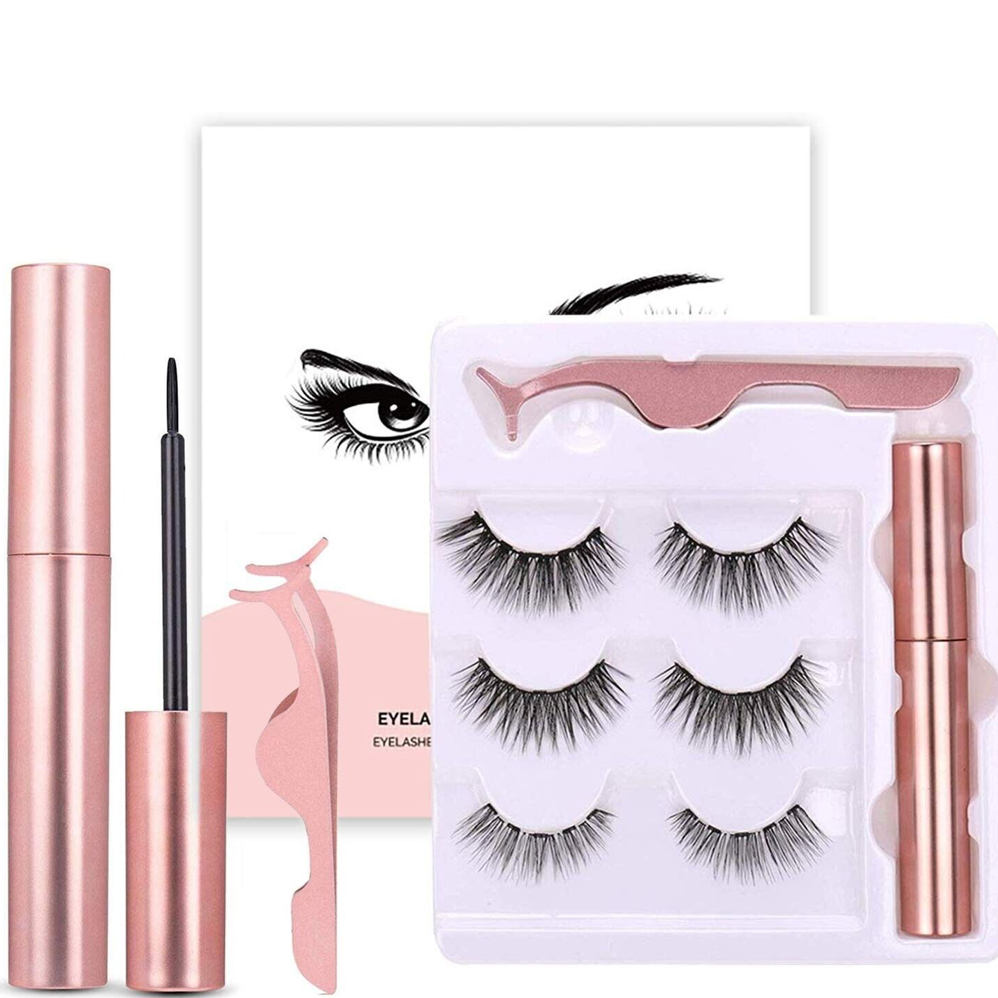 cils et eye-liner magnétiques – KIT 3 paires